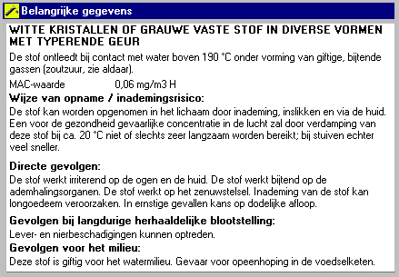eigenschappen van pentachloorfenol